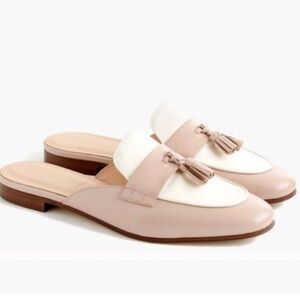 J. Crew Blush and Cream Tassel Loafers